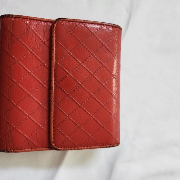 FREE Chanel Coral Quilted Leather Wallet - Picture 2 of 5